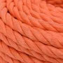 Cuerda de trabajo polipropileno naranja 24 mm 100 m de vidaXL, Sogas y cuerdas metálicas - Ref: Foro24-152956, Precio: 164,91...