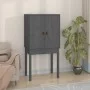 Hohes Sideboard aus massivem grauem Kiefernholz, 60 x 40 x 120 cm von vidaXL, Sideboards - Ref: Foro24-821746, Preis: 97,73 €...