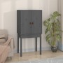 Tall sideboard solid gray pine wood 60x40x120 cm by vidaXL, Sideboards - Ref: Foro24-821746, Price: 98,86 €, Discount: %