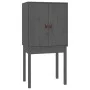Hohes Sideboard aus massivem grauem Kiefernholz, 60 x 40 x 120 cm von vidaXL, Sideboards - Ref: Foro24-821746, Preis: 97,73 €...
