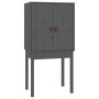 Tall sideboard solid gray pine wood 60x40x120 cm by vidaXL, Sideboards - Ref: Foro24-821746, Price: 98,86 €, Discount: %
