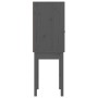 Tall sideboard solid gray pine wood 60x40x120 cm by vidaXL, Sideboards - Ref: Foro24-821746, Price: 98,86 €, Discount: %