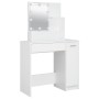 Juego de tocador con LED madera contrachapada blanco de vidaXL, Tocadores para dormitorios - Ref: Foro24-3114115, Precio: 142...