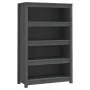 Solid pine wood bookshelf in gray, 80x35x126 cm by vidaXL, Bookcases and shelves - Ref: Foro24-821686, Price: 139,13 €, Disco...