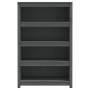 Graues Bücherregal aus massivem Kiefernholz 80x35x126 cm von vidaXL, Bücherregale und Regale - Ref: Foro24-821686, Preis: 140...