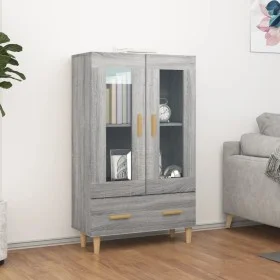 Sonoma gray plywood tall sideboard 70x31x115 cm by vidaXL, Sideboards - Ref: Foro24-817478, Price: 86,88 €, Discount: %