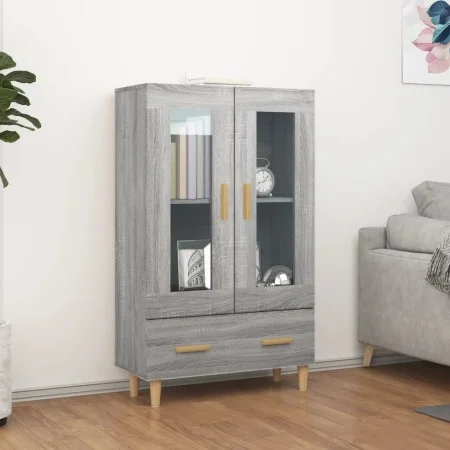 Sonoma gray plywood tall sideboard 70x31x115 cm by vidaXL, Sideboards - Ref: Foro24-817478, Price: 86,87 €, Discount: %