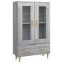 Sonoma gray plywood tall sideboard 70x31x115 cm by vidaXL, Sideboards - Ref: Foro24-817478, Price: 86,87 €, Discount: %