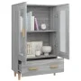 Sonoma gray plywood tall sideboard 70x31x115 cm by vidaXL, Sideboards - Ref: Foro24-817478, Price: 86,87 €, Discount: %