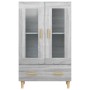 Aparador alto de madera contrachapada gris Sonoma 70x31x115 cm de vidaXL, Aparadores - Ref: Foro24-817478, Precio: 87,89 €, D...