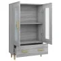 Sonoma gray plywood tall sideboard 70x31x115 cm by vidaXL, Sideboards - Ref: Foro24-817478, Price: 86,87 €, Discount: %
