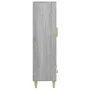 Sonoma gray plywood tall sideboard 70x31x115 cm by vidaXL, Sideboards - Ref: Foro24-817478, Price: 86,87 €, Discount: %