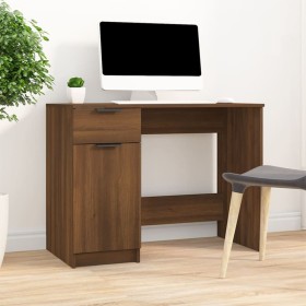Schreibtisch aus braunem Eichensperrholz 100x50x75 cm von vidaXL, Schreibtische - Ref: Foro24-817128, Preis: 98,68 €, Rabatt: %