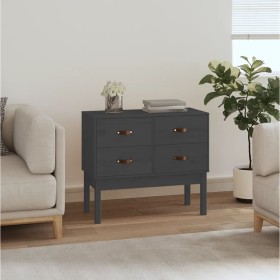Solid pine wood console table in gray, measuring 90x40x78 cm. by vidaXL, Sideboards - Ref: Foro24-821741, Price: 144,58 €, Di...