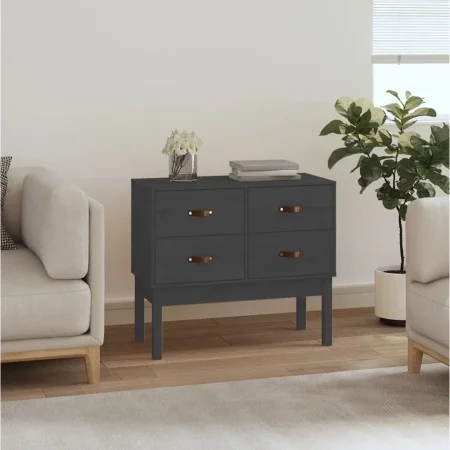 Solid pine wood console table in gray, measuring 90x40x78 cm. by vidaXL, Sideboards - Ref: Foro24-821741, Price: 142,72 €, Di...
