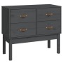 Solid pine wood console table in gray, measuring 90x40x78 cm. by vidaXL, Sideboards - Ref: Foro24-821741, Price: 144,58 €, Di...