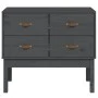 Mueble consola de madera maciza de pino gris 90x40x78 cm de vidaXL, Aparadores - Ref: Foro24-821741, Precio: 142,72 €, Descue...