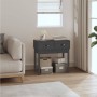 Gray solid pine wood console table 76.5x40x75 cm by vidaXL, Side tables - Ref: Foro24-821751, Price: 81,61 €, Discount: %