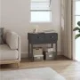Gray solid pine wood console table 76.5x40x75 cm by vidaXL, Side tables - Ref: Foro24-821751, Price: 80,73 €, Discount: %