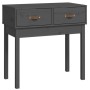 Gray solid pine wood console table 76.5x40x75 cm by vidaXL, Side tables - Ref: Foro24-821751, Price: 81,61 €, Discount: %