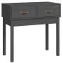 Gray solid pine wood console table 76.5x40x75 cm by vidaXL, Side tables - Ref: Foro24-821751, Price: 80,73 €, Discount: %
