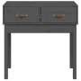 Gray solid pine wood console table 76.5x40x75 cm by vidaXL, Side tables - Ref: Foro24-821751, Price: 80,73 €, Discount: %