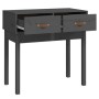 Gray solid pine wood console table 76.5x40x75 cm by vidaXL, Side tables - Ref: Foro24-821751, Price: 81,61 €, Discount: %