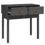 Gray solid pine wood console table 76.5x40x75 cm by vidaXL, Side tables - Ref: Foro24-821751, Price: 80,73 €, Discount: %