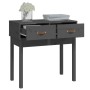 Gray solid pine wood console table 76.5x40x75 cm by vidaXL, Side tables - Ref: Foro24-821751, Price: 81,61 €, Discount: %