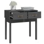 Gray solid pine wood console table 76.5x40x75 cm by vidaXL, Side tables - Ref: Foro24-821751, Price: 80,73 €, Discount: %