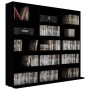 CD-Regal aus schwarzem Sperrholz 102x23x89,5 cm von vidaXL, CD- und DVD-Speicher - Ref: Foro24-801788, Preis: 71,08 €, Rabatt: %