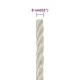 White polypropylene work rope 8 mm 100 m by vidaXL, Ropes and metal cords - Ref: Foro24-153047, Price: 23,41 €, Discount: %