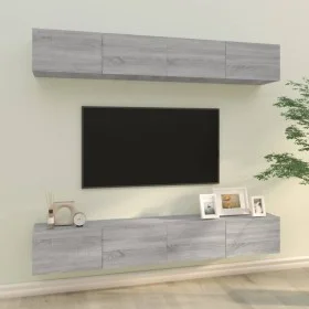 TV-Möbel 4 Stück grau Sonoma 100x30x30 cm von vidaXL, TV-Möbel - Ref: Foro24-3114196, Preis: 174,25 €, Rabatt: %