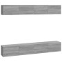 TV-Möbel 4 Stück grau Sonoma 100x30x30 cm von vidaXL, TV-Möbel - Ref: Foro24-3114196, Preis: 176,99 €, Rabatt: %
