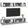TV-Möbel 4 Stück grau Sonoma 100x30x30 cm von vidaXL, TV-Möbel - Ref: Foro24-3114196, Preis: 174,25 €, Rabatt: %