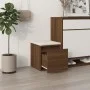 Eiche braun Sperrholz Hocker Schublade 40,5x40x40 cm von vidaXL, Aufbewahrungskörbe - Ref: Foro24-820519, Preis: 46,26 €, Rab...