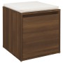 Eiche braun Sperrholz Hocker Schublade 40,5x40x40 cm von vidaXL, Aufbewahrungskörbe - Ref: Foro24-820519, Preis: 46,26 €, Rab...