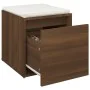 Eiche braun Sperrholz Hocker Schublade 40,5x40x40 cm von vidaXL, Aufbewahrungskörbe - Ref: Foro24-820519, Preis: 46,26 €, Rab...