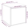 Eiche braun Sperrholz Hocker Schublade 40,5x40x40 cm von vidaXL, Aufbewahrungskörbe - Ref: Foro24-820519, Preis: 46,26 €, Rab...