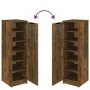 Schuhschrank aus geräuchertem Eichensperrholz, 30 x 35 x 100 cm von vidaXL, Schuhregale und Schuhorganisatoren - Ref: Foro24-...