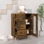 Sideboard aus geräuchertem Eichenholzwerkstoff, 69,5 x 34 x 90 cm von vidaXL, Sideboards - Ref: Foro24-817363, Preis: 64,99 €...