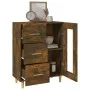 Sideboard aus geräuchertem Eichenholzwerkstoff, 69,5 x 34 x 90 cm von vidaXL, Sideboards - Ref: Foro24-817363, Preis: 64,99 €...