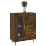 Sideboard aus geräuchertem Eichenholzwerkstoff, 69,5 x 34 x 90 cm von vidaXL, Sideboards - Ref: Foro24-817363, Preis: 72,89 €...