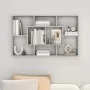 Sonoma gray engineered wood wall shelf 85x16x52.5 cm by vidaXL, Shelves and shelves - Ref: Foro24-820461, Price: 35,24 €, Dis...