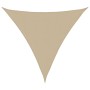 Toldo de vela triangular tela Oxford beige 6x6x6 m