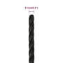 Schwarzes Polypropylen-Arbeitsseil 8 mm 25 m von vidaXL, Seile und Metallschnüre - Ref: Foro24-153006, Preis: 11,05 €, Rabatt: %