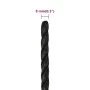 Schwarzes Polypropylen-Arbeitsseil 8 mm 25 m von vidaXL, Seile und Metallschnüre - Ref: Foro24-153006, Preis: 10,85 €, Rabatt: %