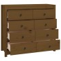 Auxiliary cabinet solid pine wood honey brown 100x40x90 cm by vidaXL, Sideboards - Ref: Foro24-821772, Price: 219,69 €, Disco...