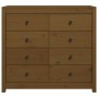 Auxiliary cabinet solid pine wood honey brown 100x40x90 cm by vidaXL, Sideboards - Ref: Foro24-821772, Price: 219,69 €, Disco...