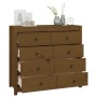 Auxiliary cabinet solid pine wood honey brown 100x40x90 cm by vidaXL, Sideboards - Ref: Foro24-821772, Price: 219,69 €, Disco...